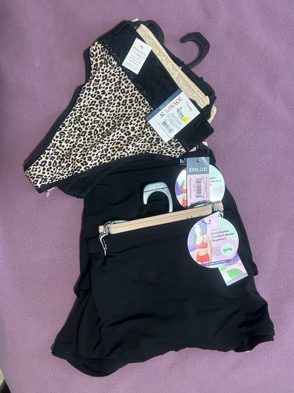 12 Women’s Leopard & Black Bikini Panty - Comfortable Everyday Briefs and thongs